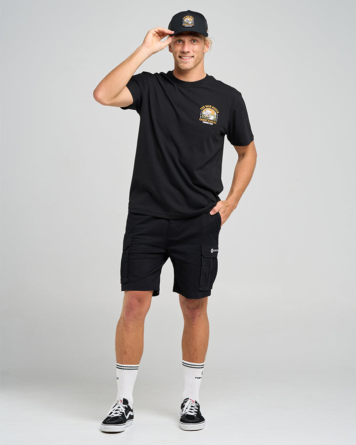 The Mad Hueys  Caught Fk All Island SS Tee - Black