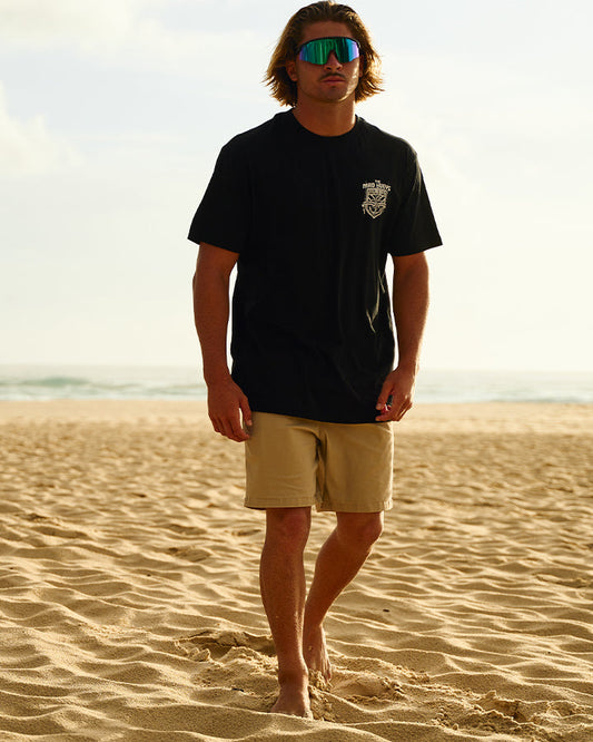 The Mad Hueys  Stranded 18" Chino Short - Taupe
