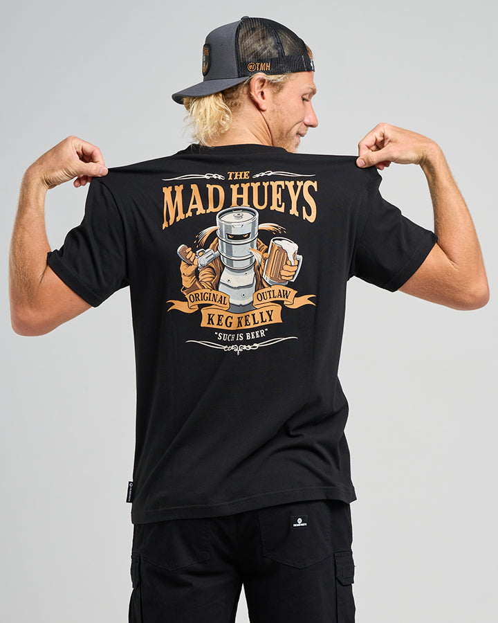 The Mad Hueys  Such Is Beer SS Tee - Black