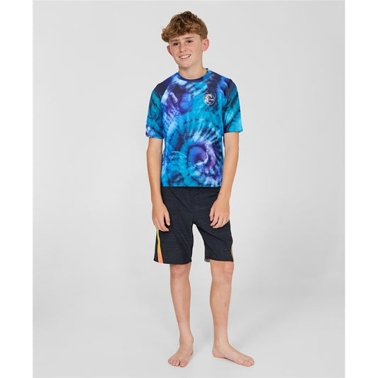 O'Neill Boys Dopedye Short Sleeve UV Surf Tee - Trippy Surf