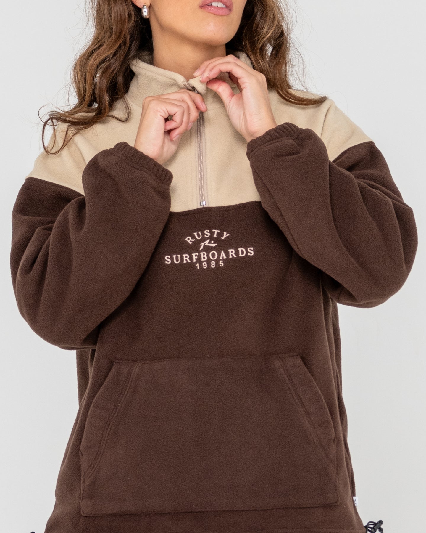 Rusty Central Division Crew Polar Fleece - Pinecone