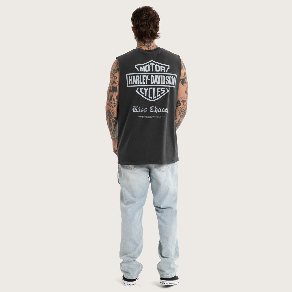 Harley-Davidson x Kiss Chacey Idle Relaxed Muscle - Pigment Black