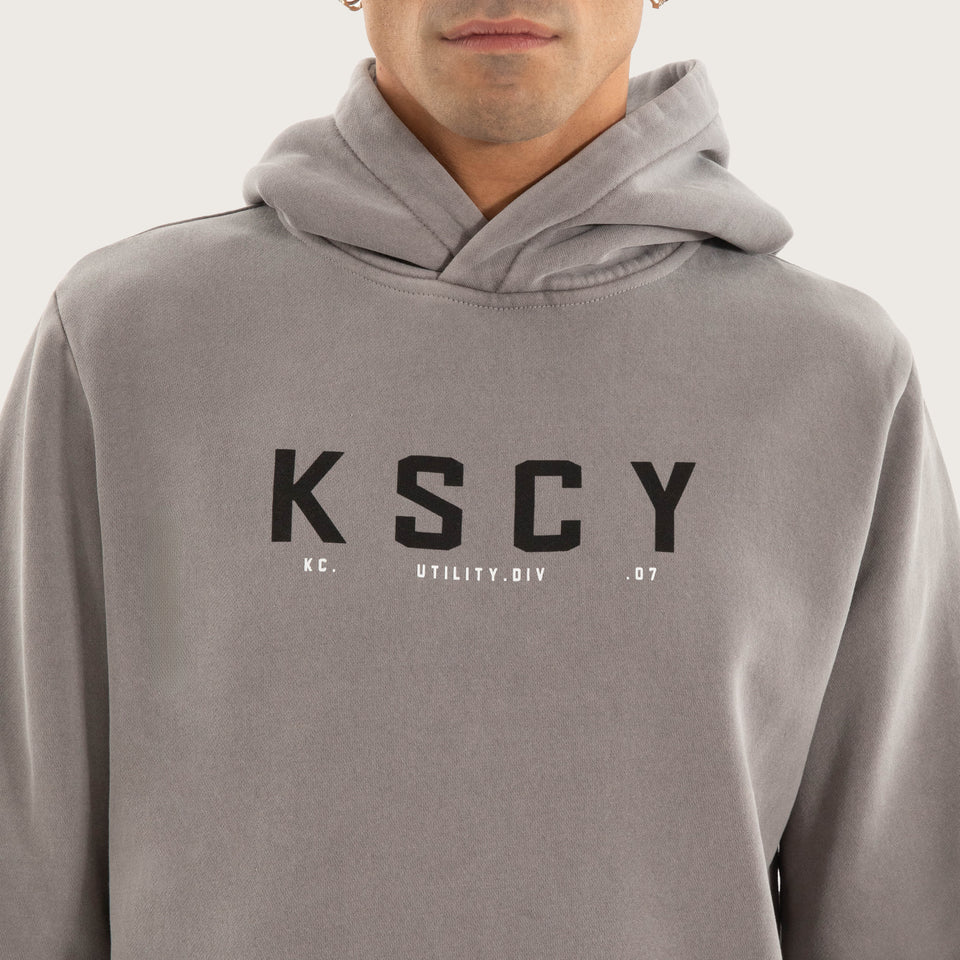 Kiss Chacey Wander Dual Curved Hoodie - Pigment Frost Grey