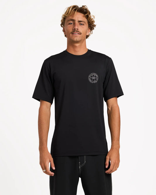 Billabong Big Wave Daz Short Sleeve Rash Vest - Black