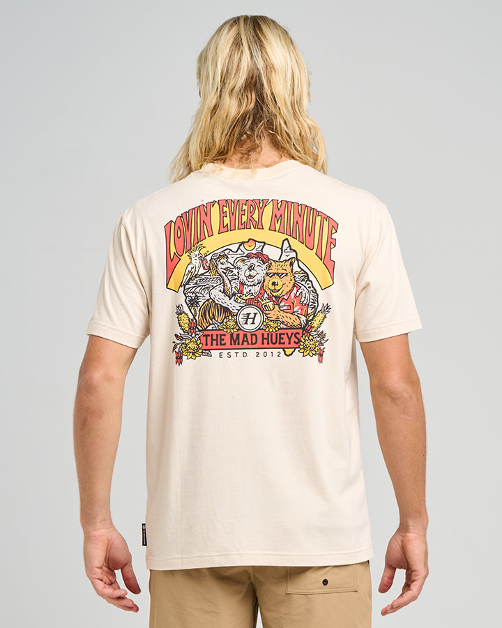 The Mad Hueys  Oz Straya SS Tee - Cement