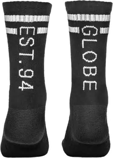 Globe Carter Crew Sock (7-11) 5 Pack - Black