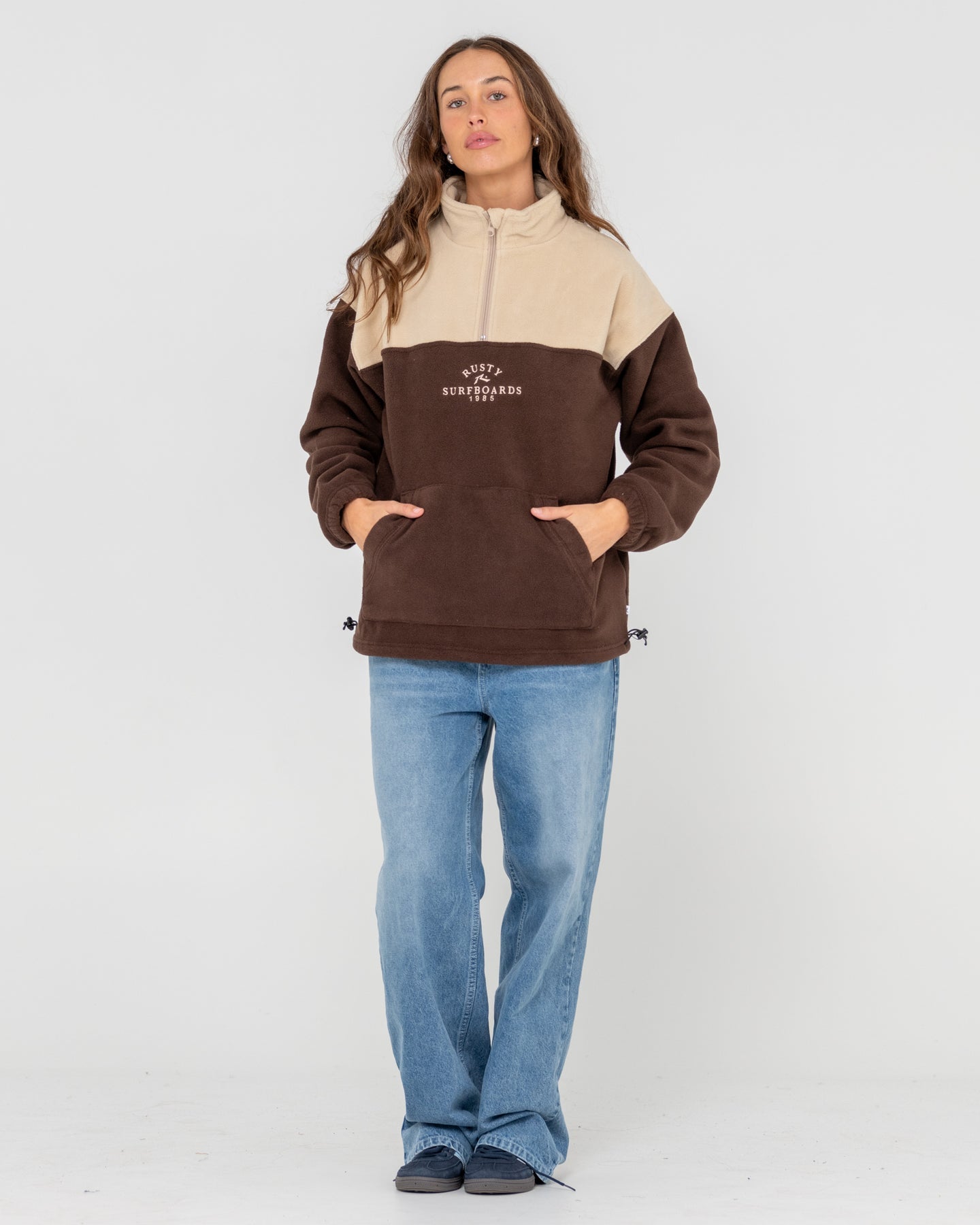 Rusty Central Division Crew Polar Fleece - Pinecone