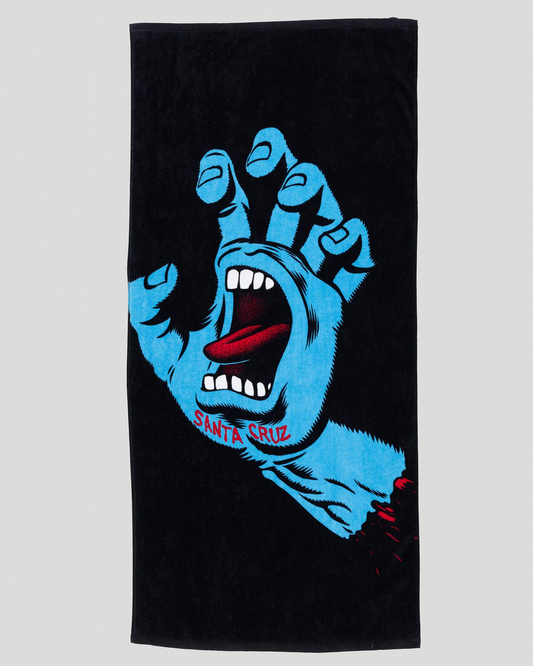 Santa Cruz Screaming Hand Towel - Black