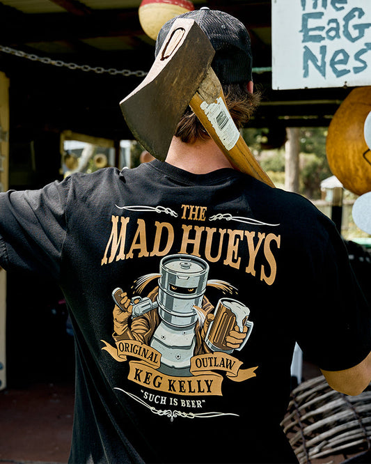 The Mad Hueys  Such Is Beer SS Tee - Black