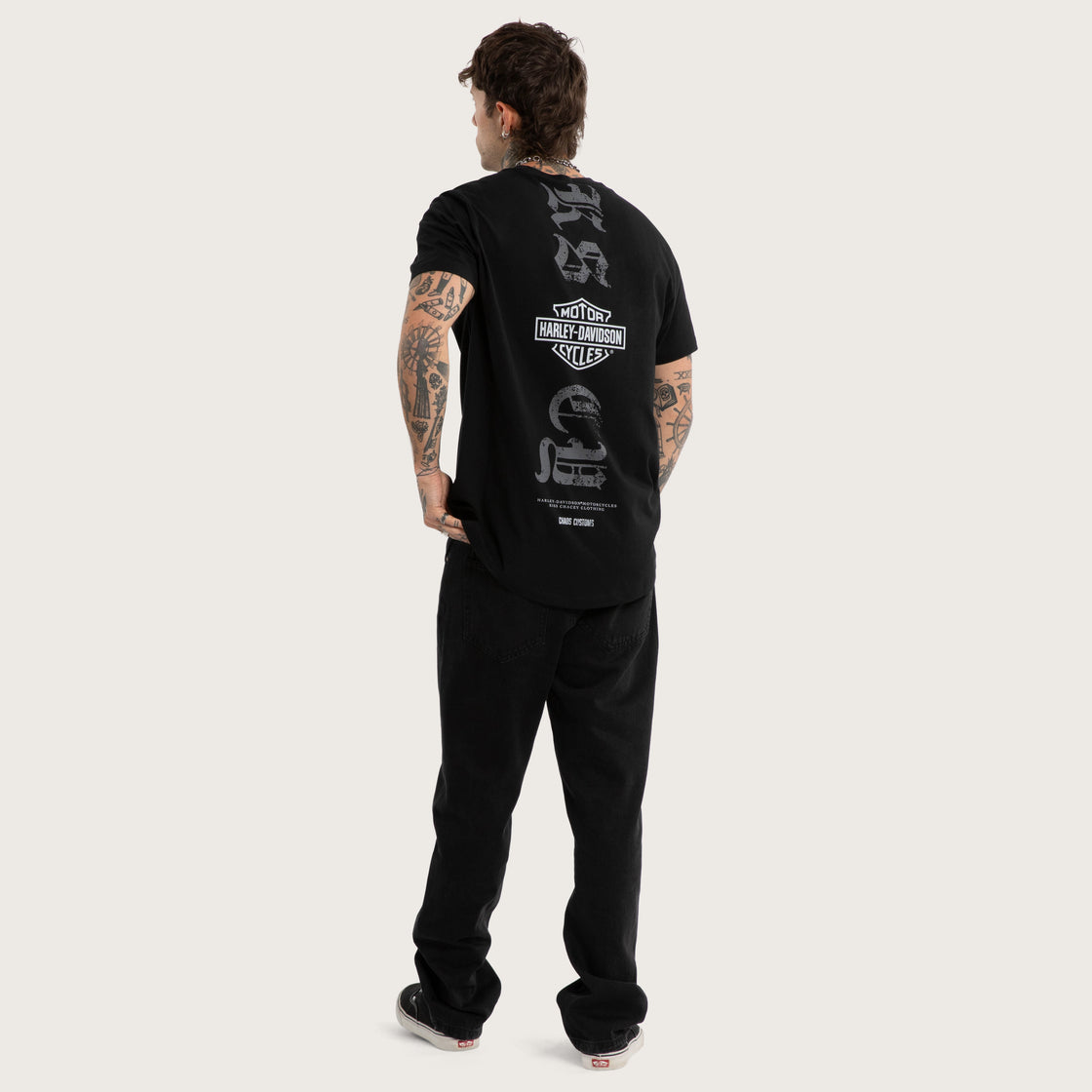 Harley-Davidson x Kiss Chacey Carve Dual Curved Tee - Jet Black