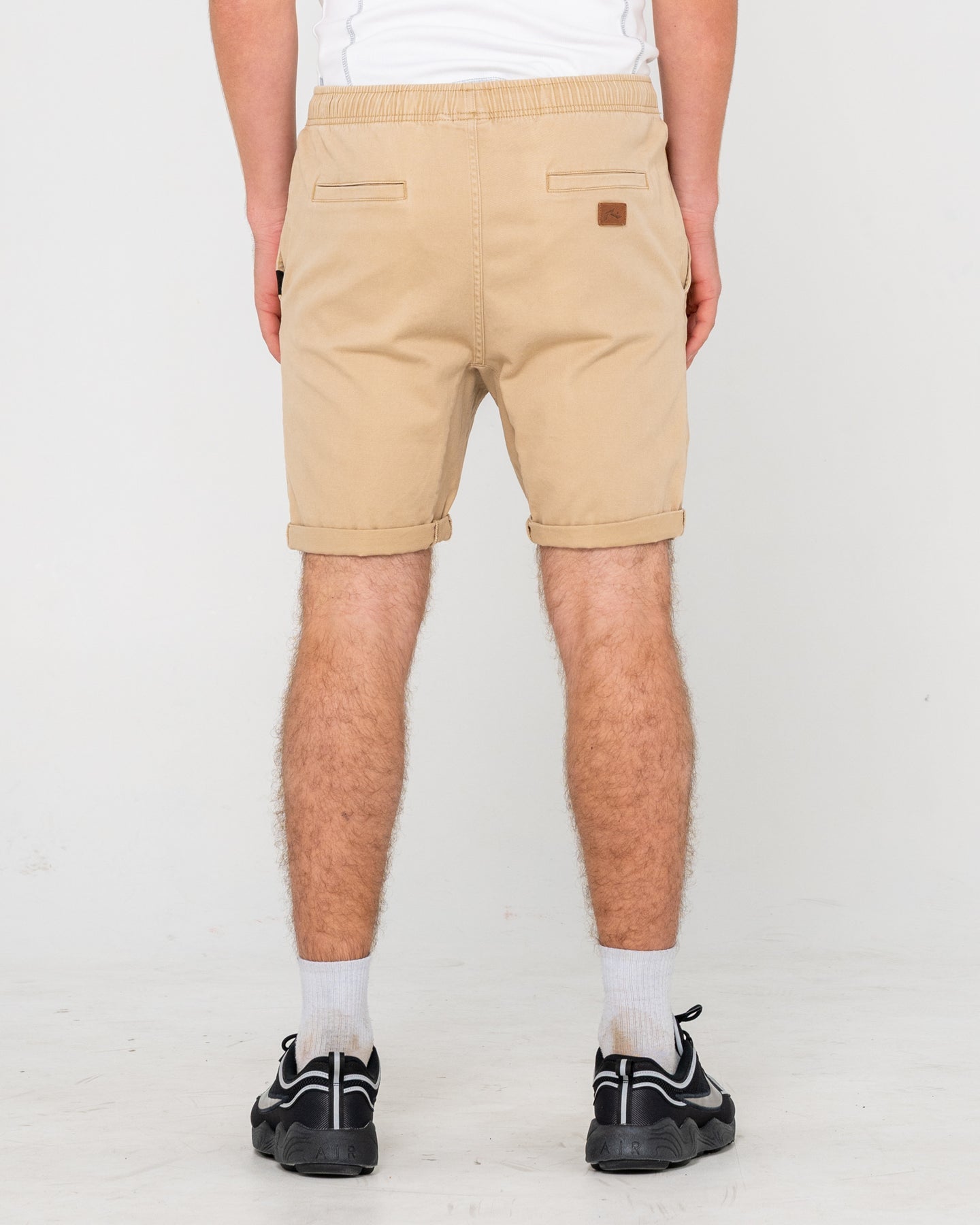 Rusty Hooked On Elastic Short - Khaki