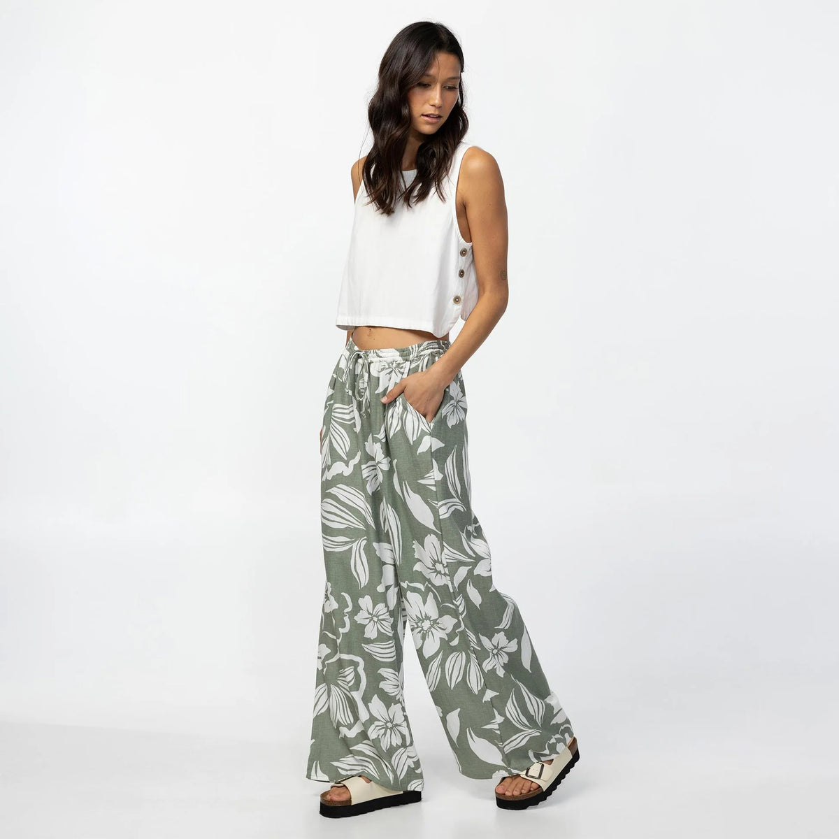 O'Neill Rosalie Floral Pant - Sea Spray