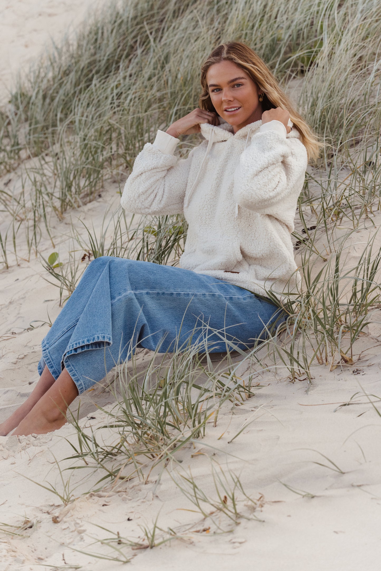 Carve Jasper Womens Pullover Hoodie - Natural Beige