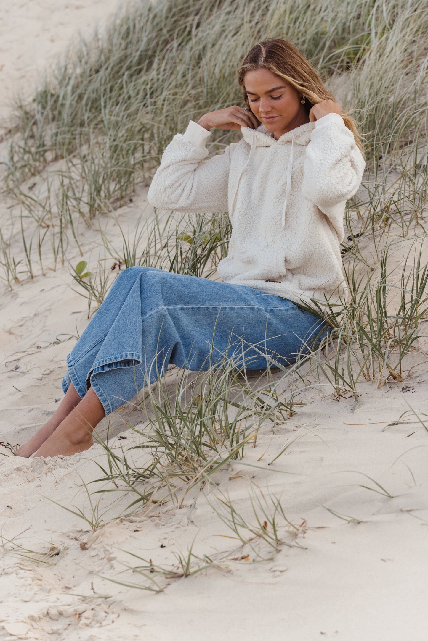 Carve Jasper Womens Pullover Hoodie - Natural Beige