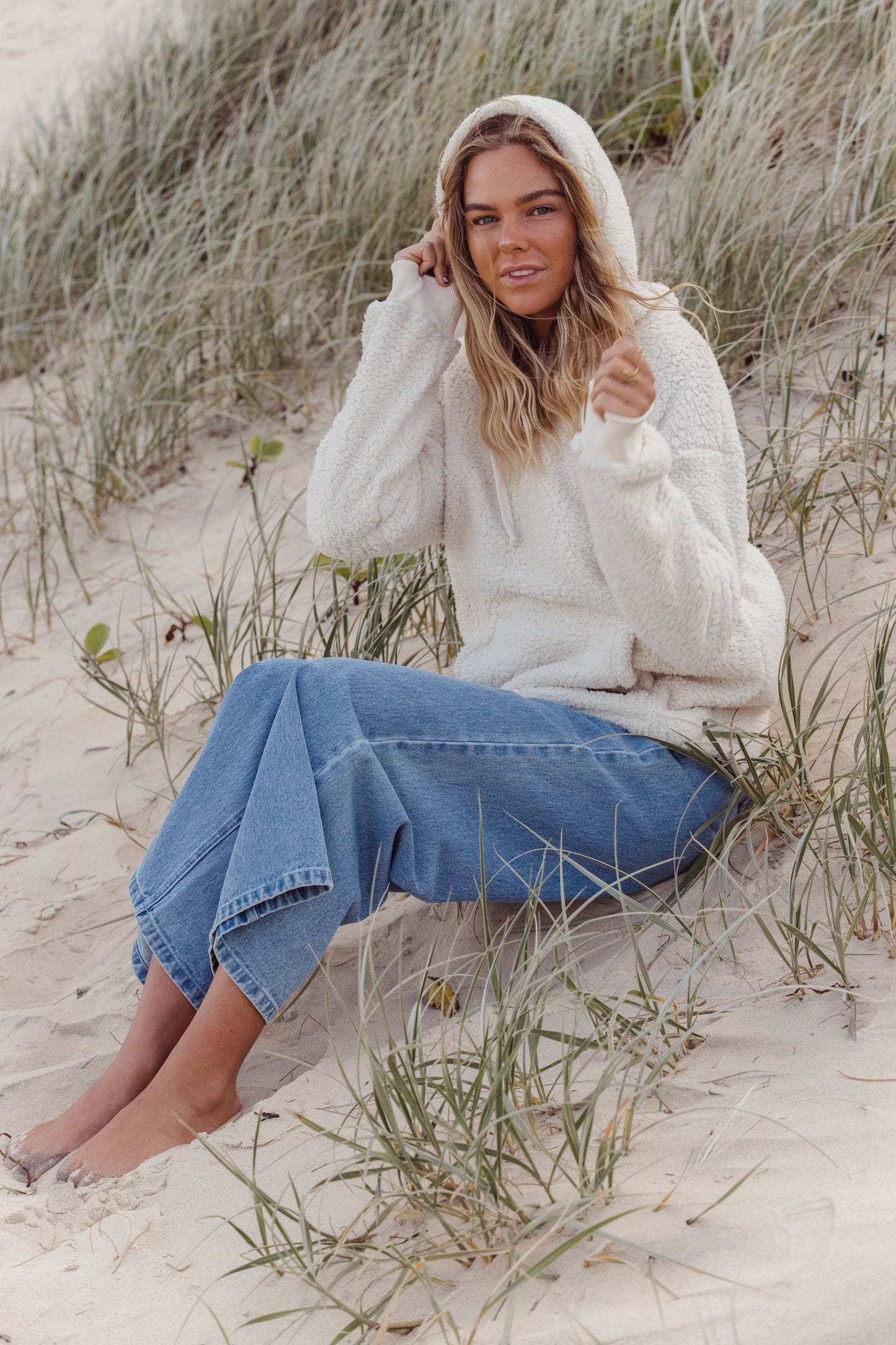 Carve Jasper Womens Pullover Hoodie - Natural Beige