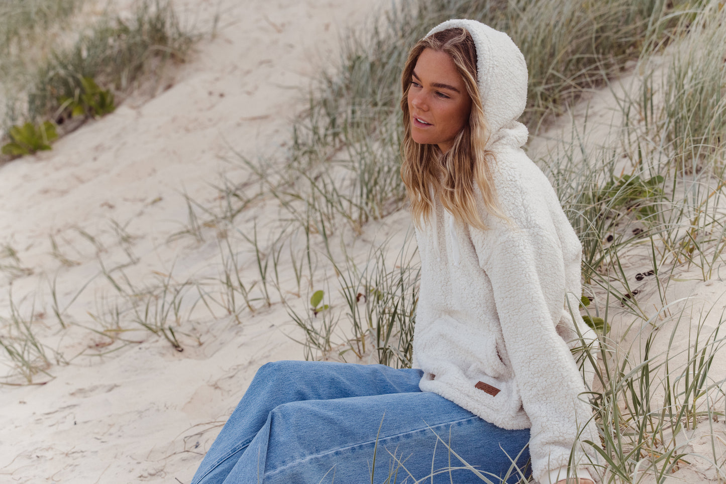 Carve Jasper Womens Pullover Hoodie - Natural Beige