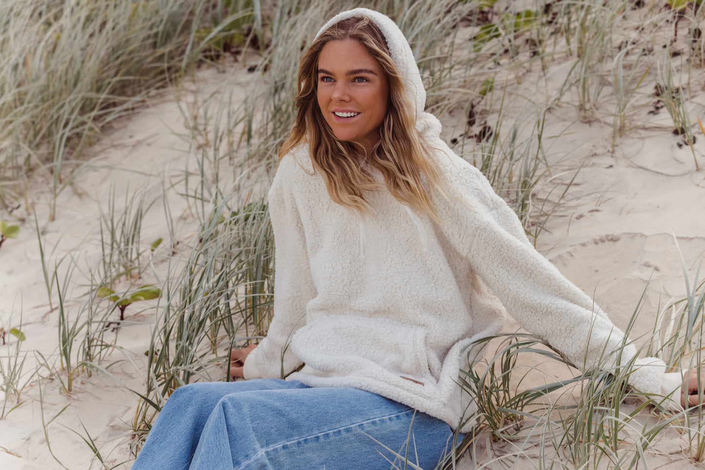 Carve Jasper Womens Pullover Hoodie - Natural Beige