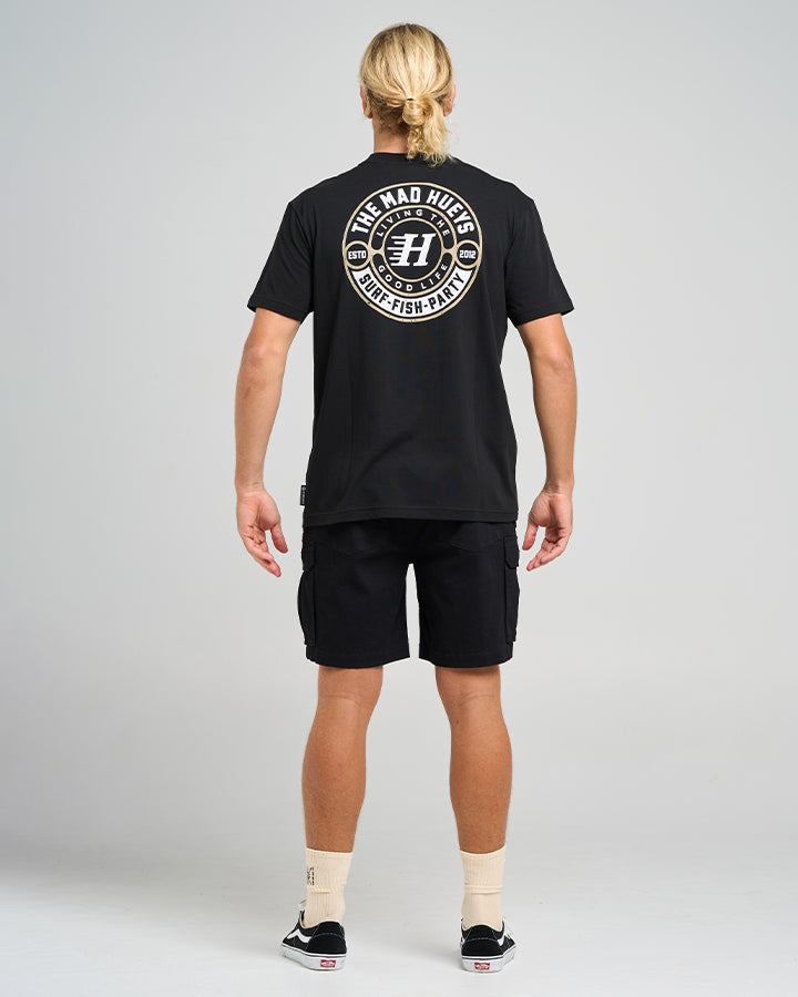 The Mad Hueys  Hueys Good Life SS Tee - Black