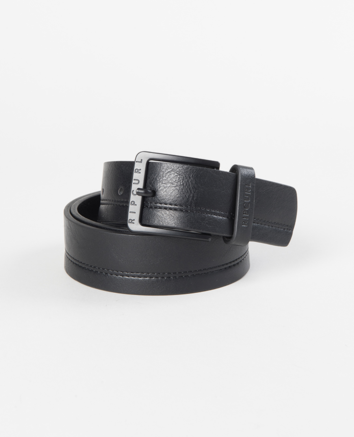 Rip Curl Double Stitch PU Belt - Black
