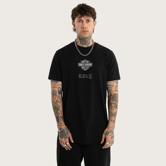 Harley-Davidson x Kiss Chacey Carve Dual Curved Tee - Jet Black