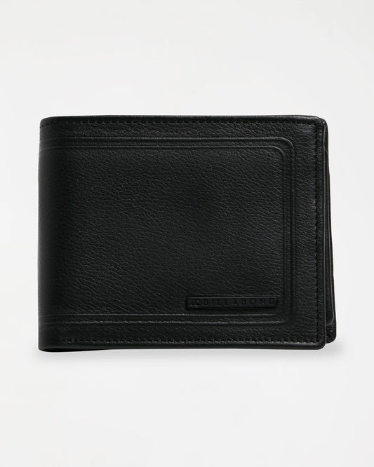Billabong Scope 2-In-1 Leather Wallet - Black