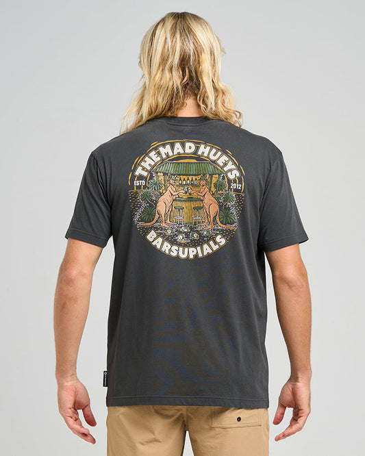 The Mad Hueys  Barsupials SS Tee Vintage - Vintage Black