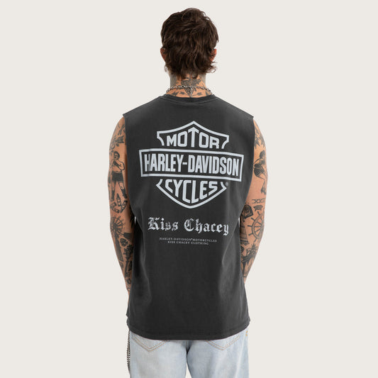 Harley-Davidson x Kiss Chacey Idle Relaxed Muscle - Pigment Black