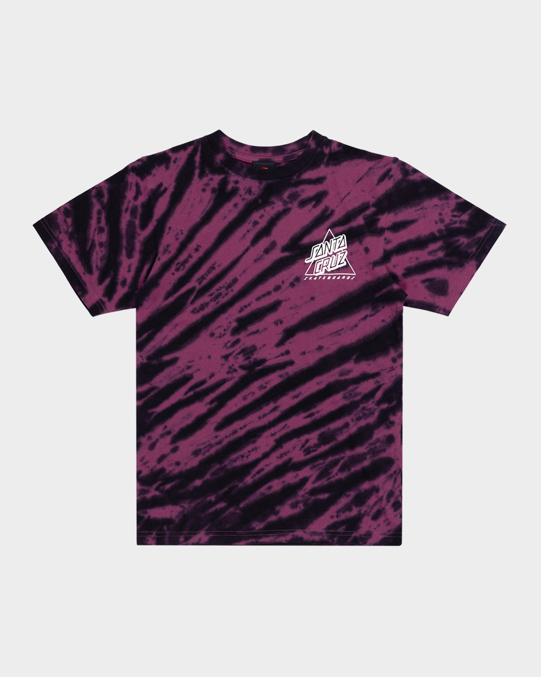 Santa Cruz Not A Dot Hollow Tee - Maroon Tie Dye