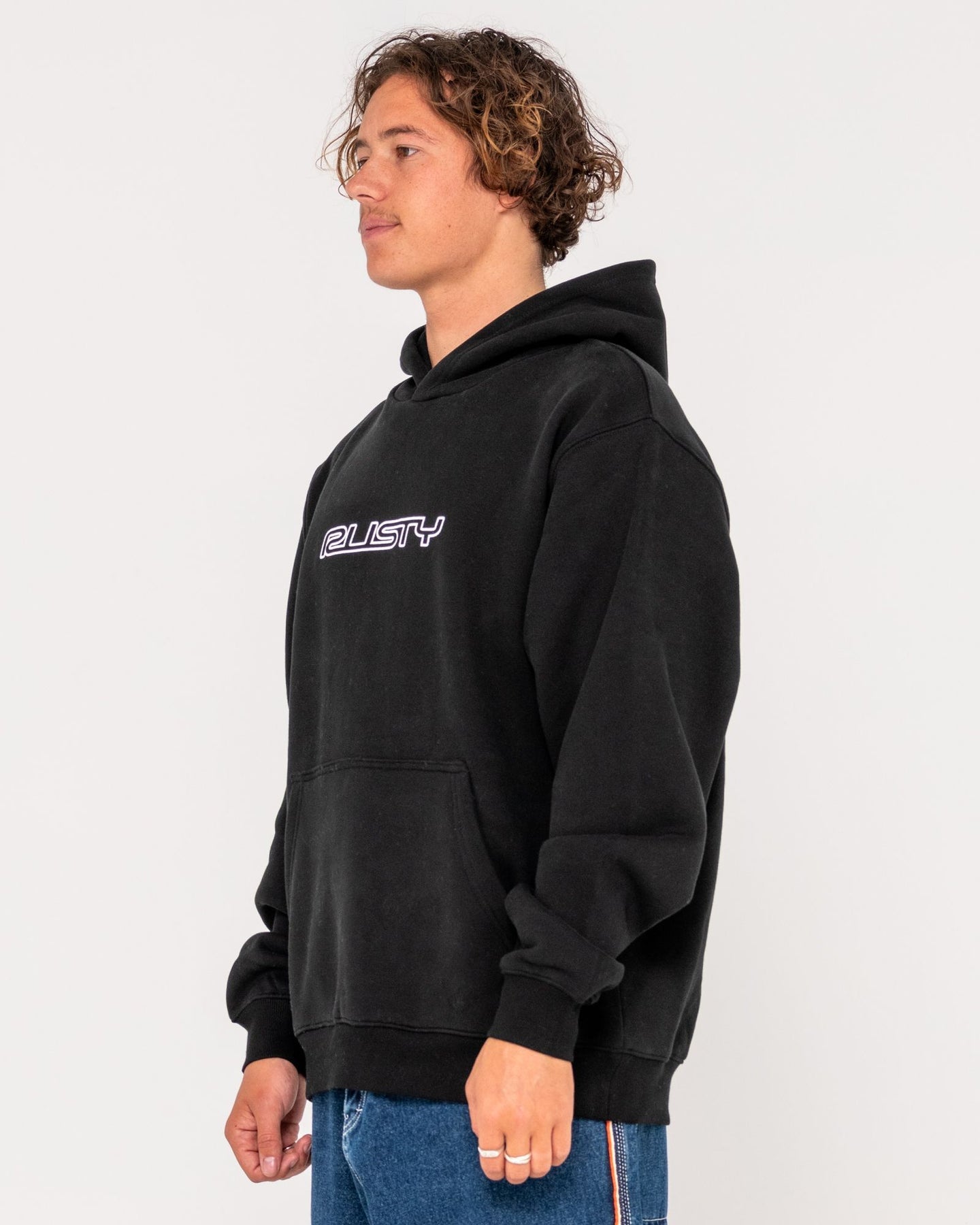 Rusty Flip Daddy Hooded Fleece - Black