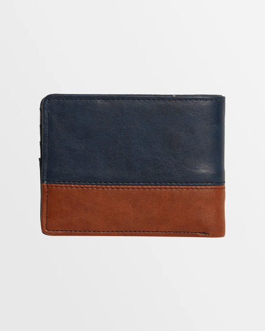 Billabong Dimension PU Wallet- Navy Tan