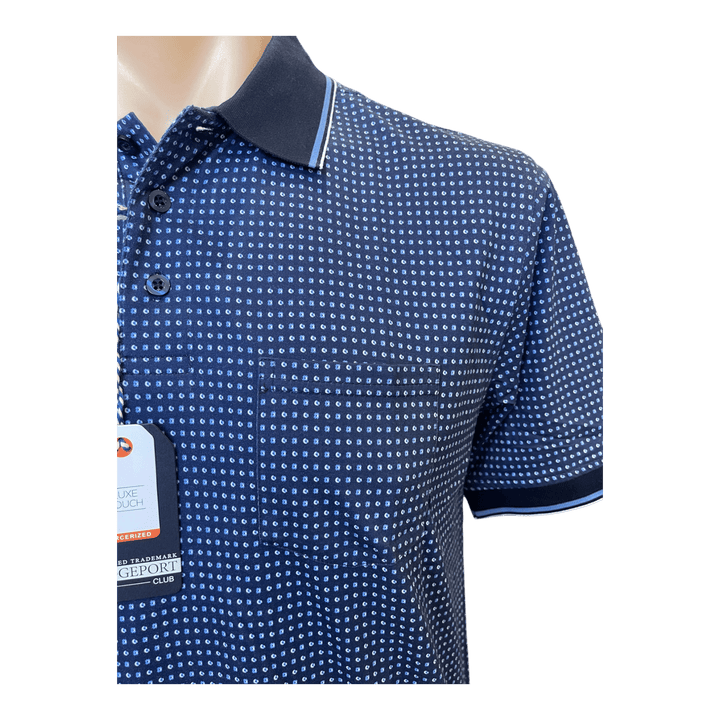 Bridgeport Luxe Touch Double Mercerized Cotton Polo B2572 - Navy