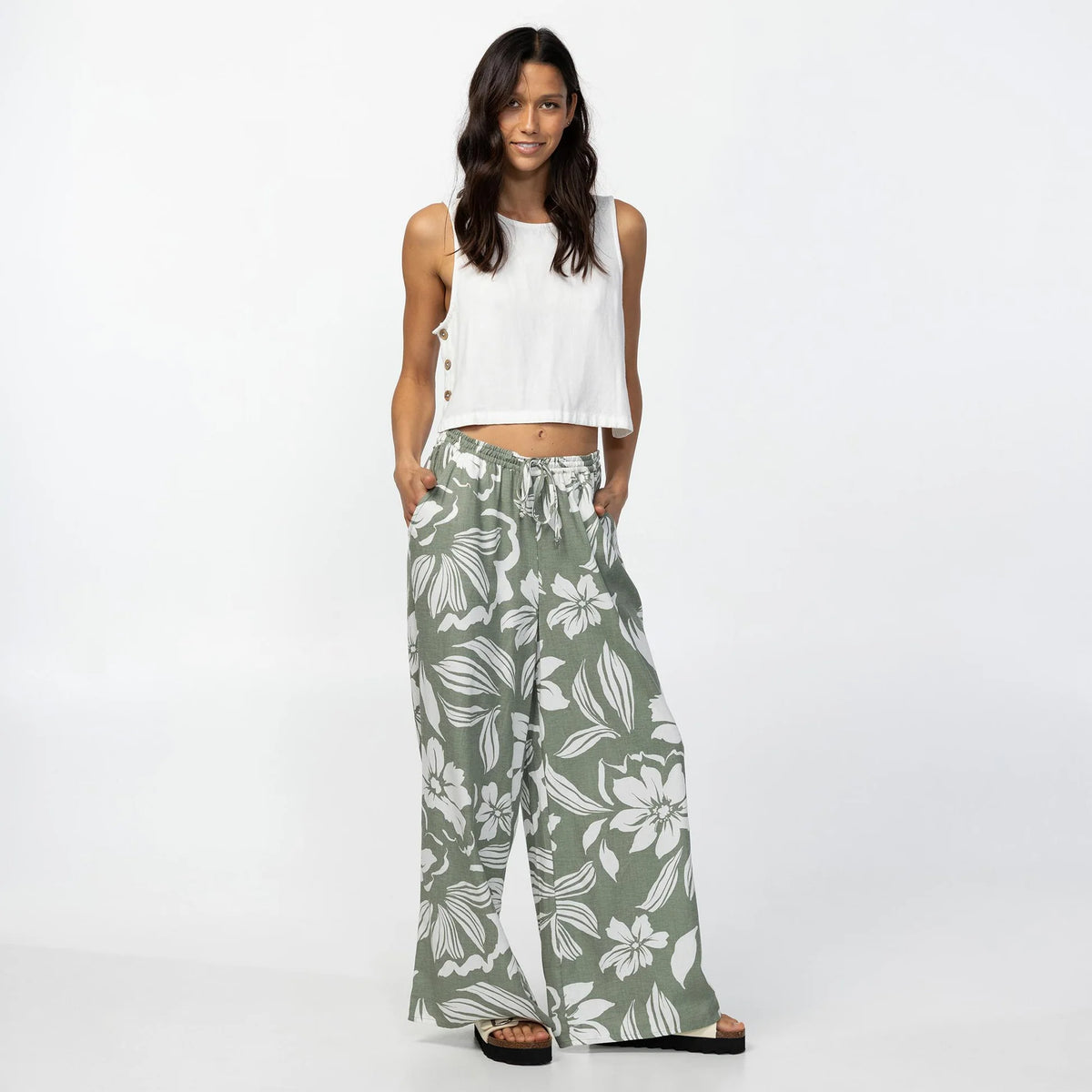 O'Neill Rosalie Floral Pant - Sea Spray