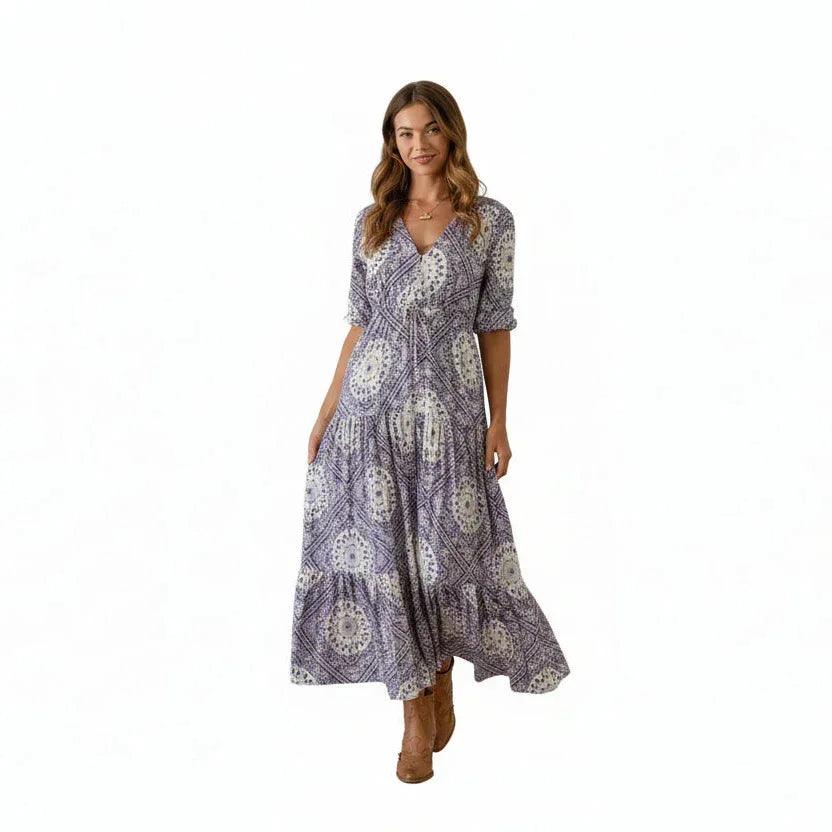 Jaase Tessa Maxi Dress - Lilac Lullaby Print - Guys & Girls Surf n Street