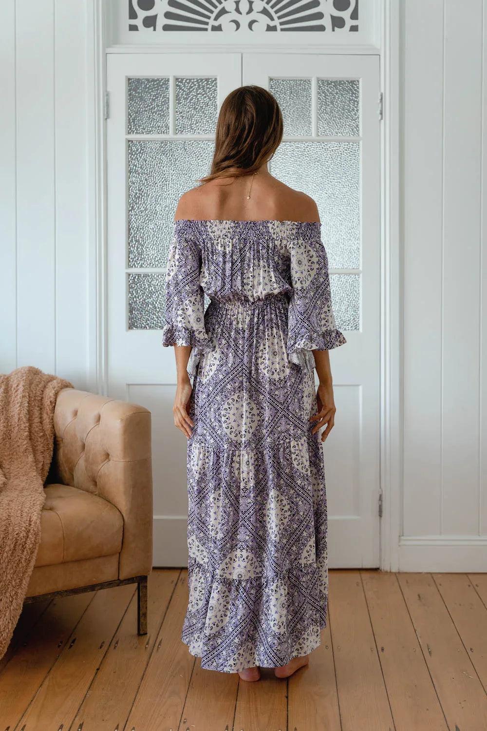 Jaase Teegan Dress - Lilac Lullaby Print - Guys & Girls Surf n Street