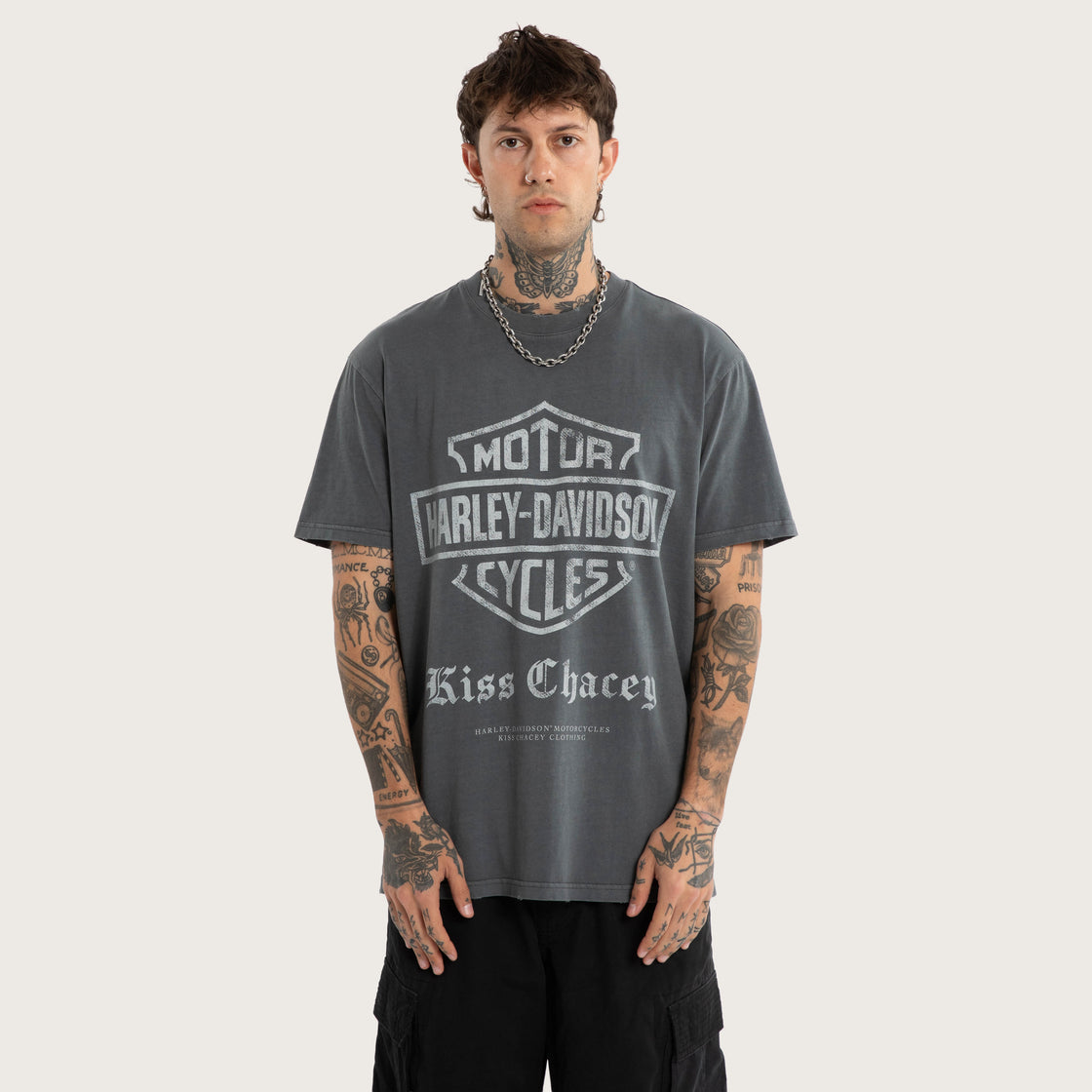 Harley-Davidson x Kiss Chacey Downshift Relaxed Tee - Pigment Turbulence