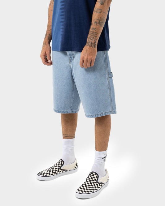 Santa Cruz Classic Dot Carpenter Jean Shorts - Light Indigo