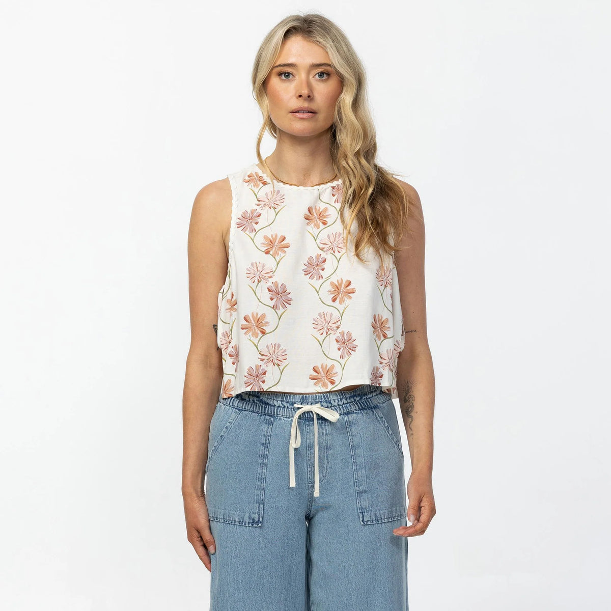 O'Neill Athena Ivy Floral Top - Tofu