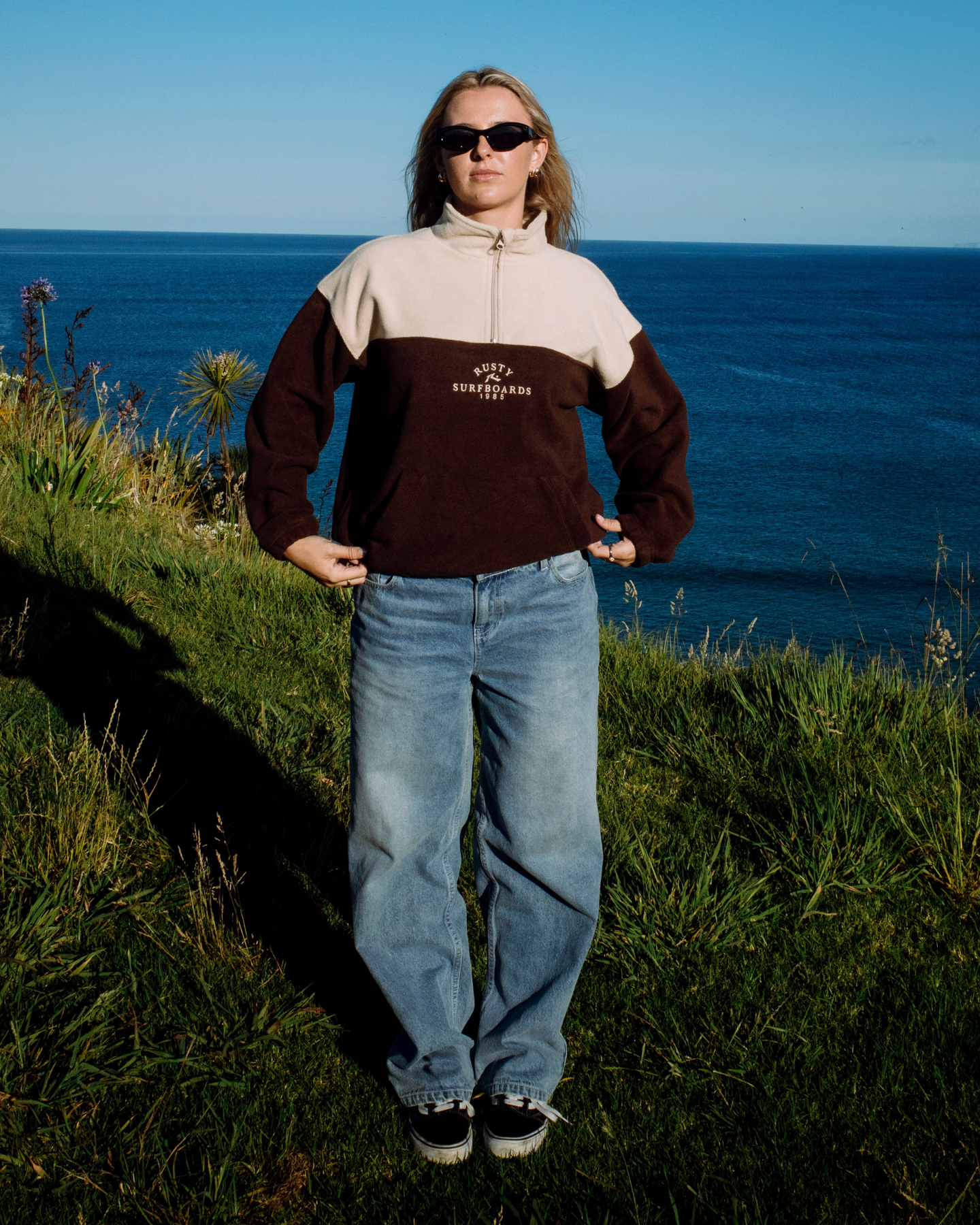Rusty Central Division Crew Polar Fleece - Pinecone