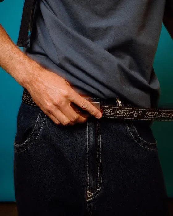 Rusty Flip Daddy Belt - Black / Persimmon Orange - Guys & Girls Surf n Street