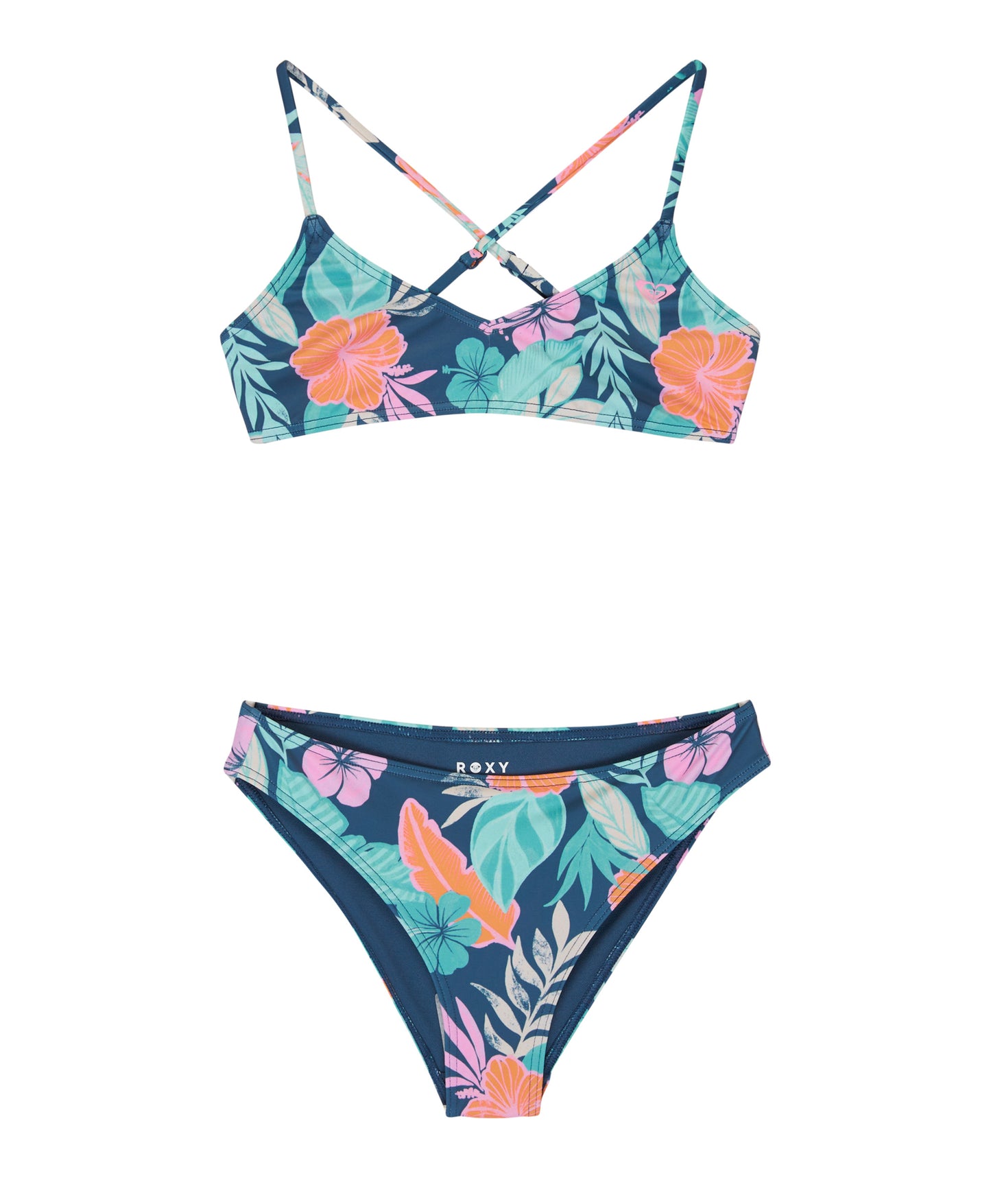 Roxy Active Floral RG Swim Set Pack - Vintage Indigo Tropical Advent