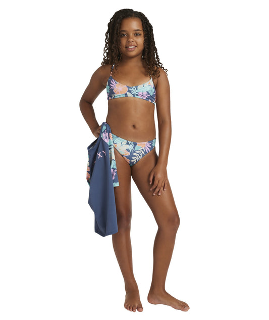 Roxy Active Floral RG Swim Set Pack - Vintage Indigo Tropical Advent