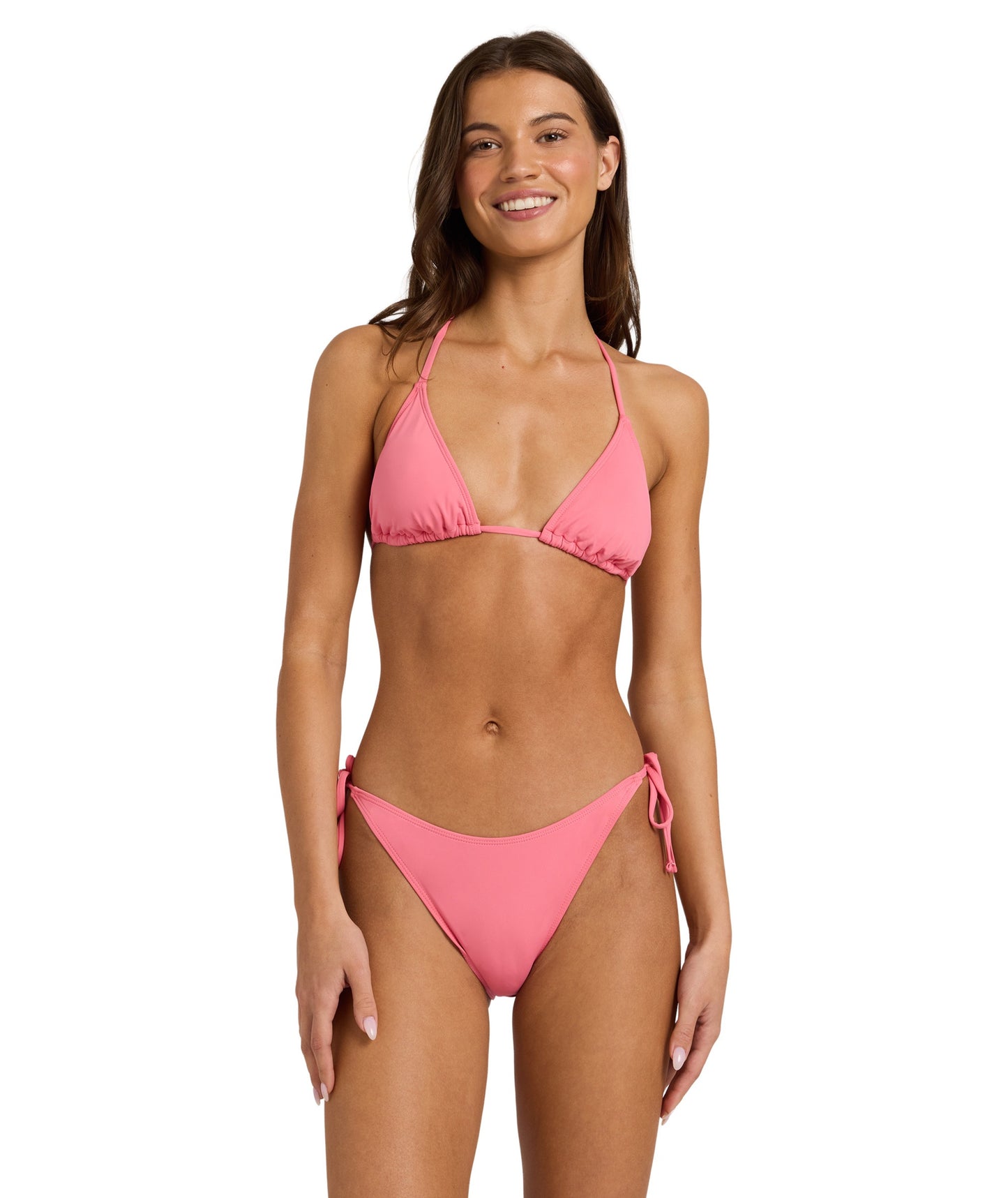 Roxy SD Beach Classics Tiki Tri Bikini Top - Bubblegum