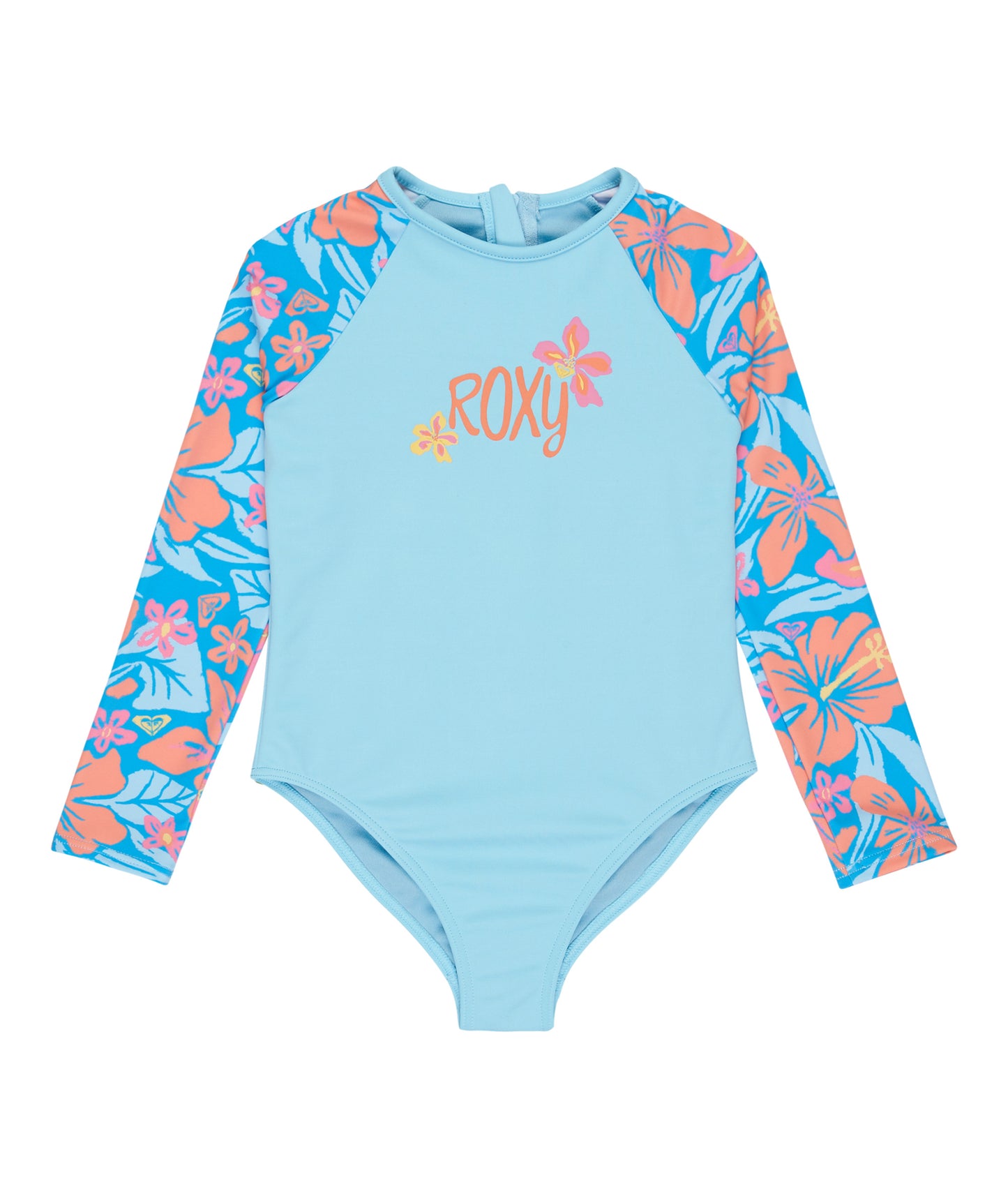 Roxy Hibiscus Hugs Onesie - Malibu Blue Hibiscus Hugs