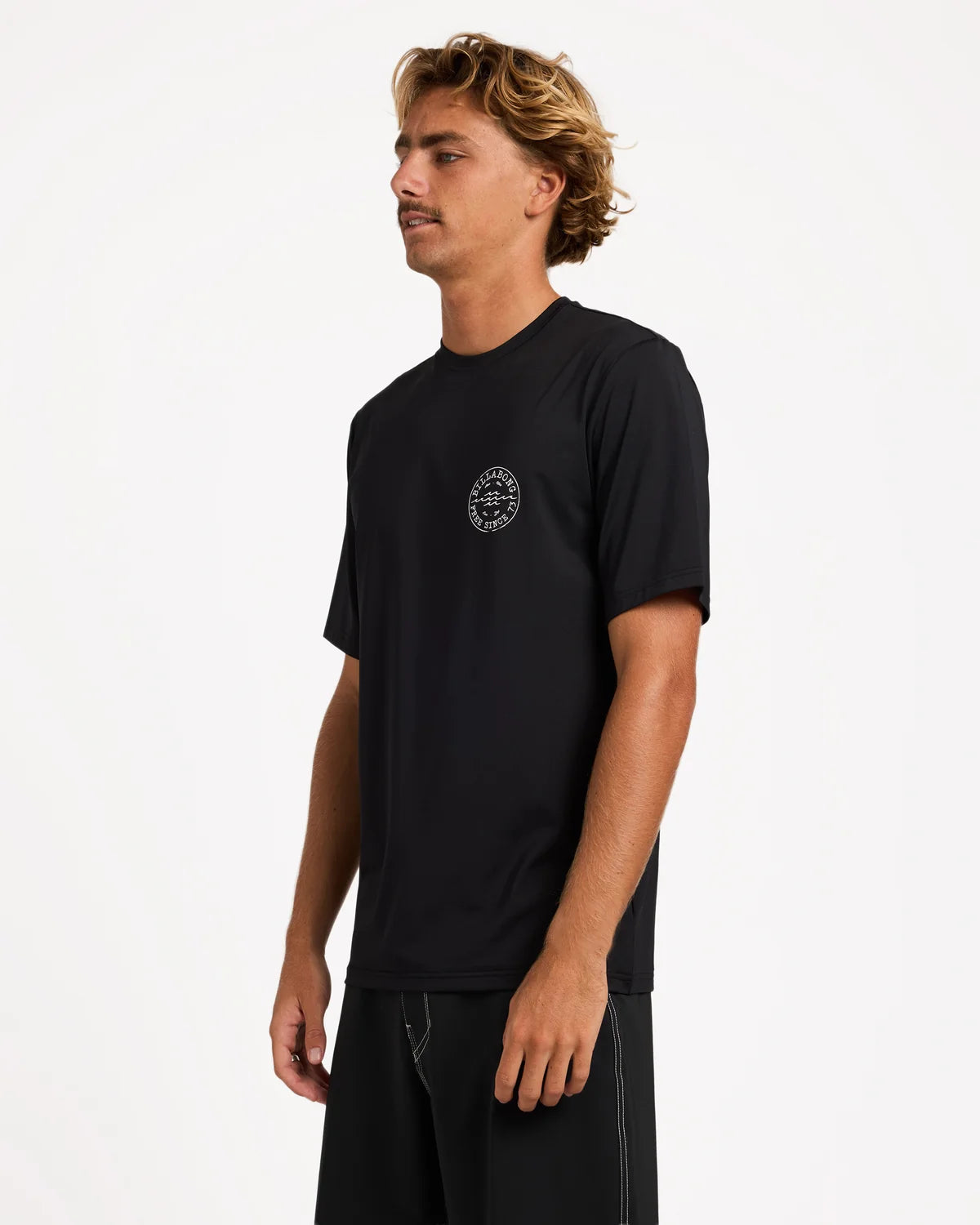 Billabong Big Wave Daz Short Sleeve Rash Vest - Black
