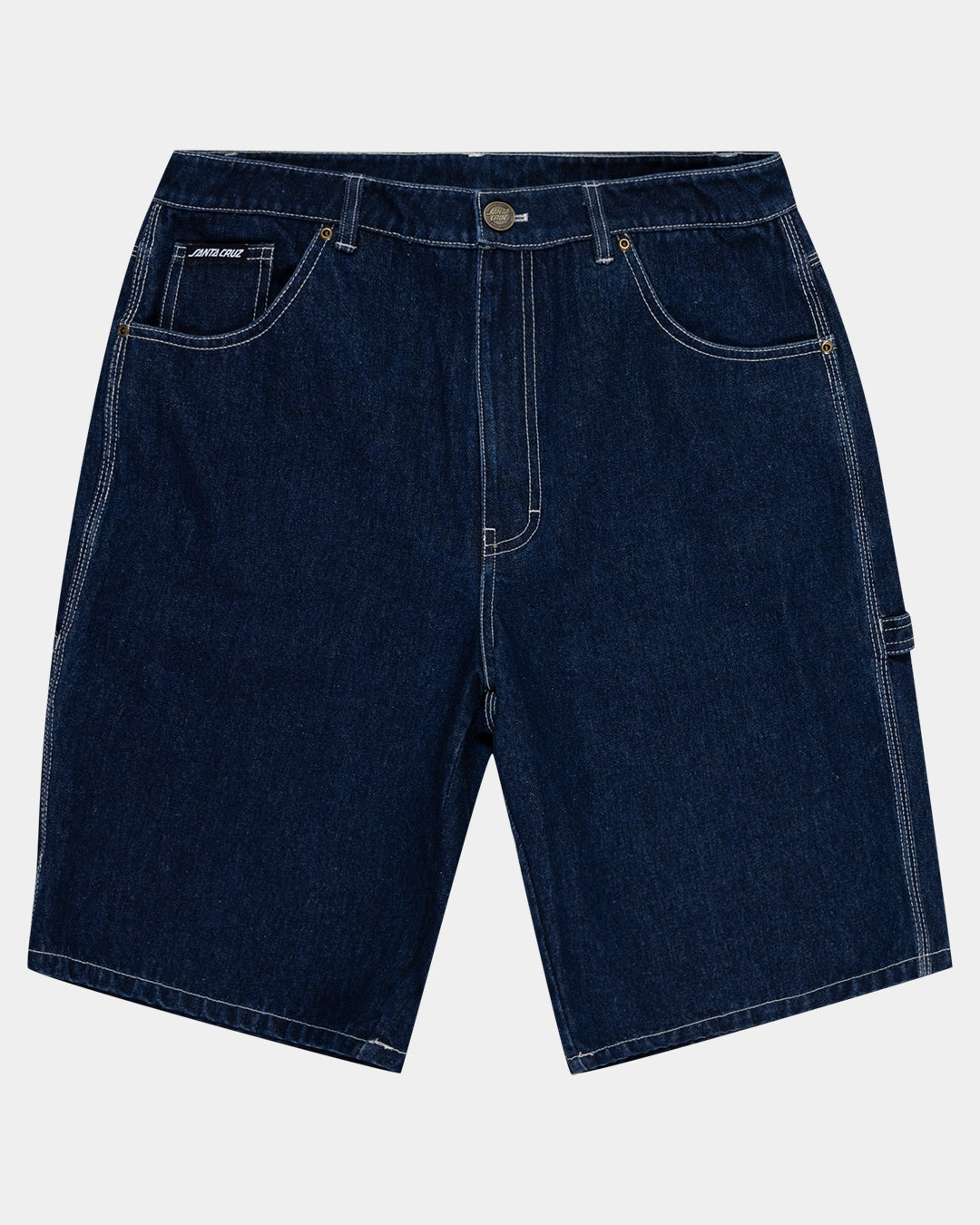 Santa Cruz Classic Dot Carpenter Jean Shorts - Rinsed Indigo
