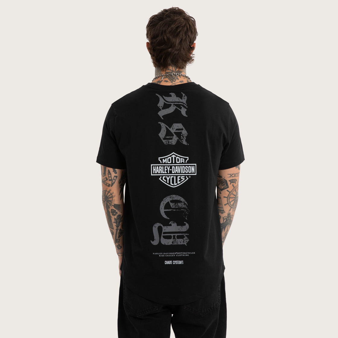 Harley-Davidson x Kiss Chacey Carve Dual Curved Tee - Jet Black