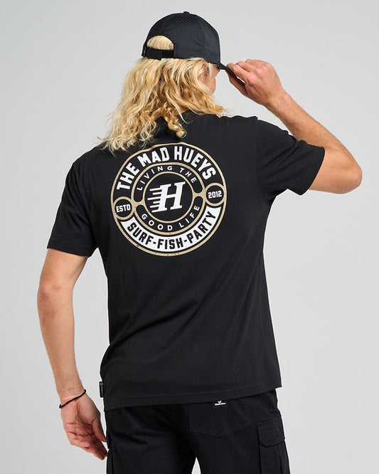 The Mad Hueys  Hueys Good Life SS Tee - Black