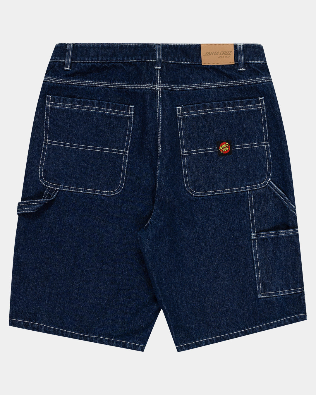 Santa Cruz Classic Dot Carpenter Jean Shorts - Rinsed Indigo