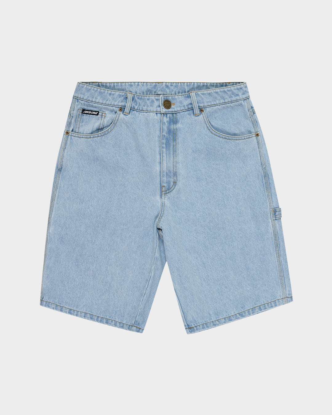 Santa Cruz Classic Dot Carpenter Jean Shorts - Light Indigo