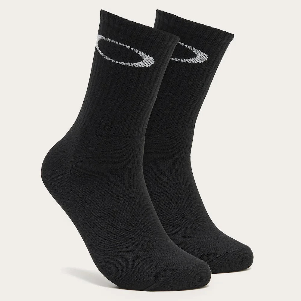 Oakley Ellipse Crew Sock (3Pcs) - Blackout - Guys & Girls Surf n Street
